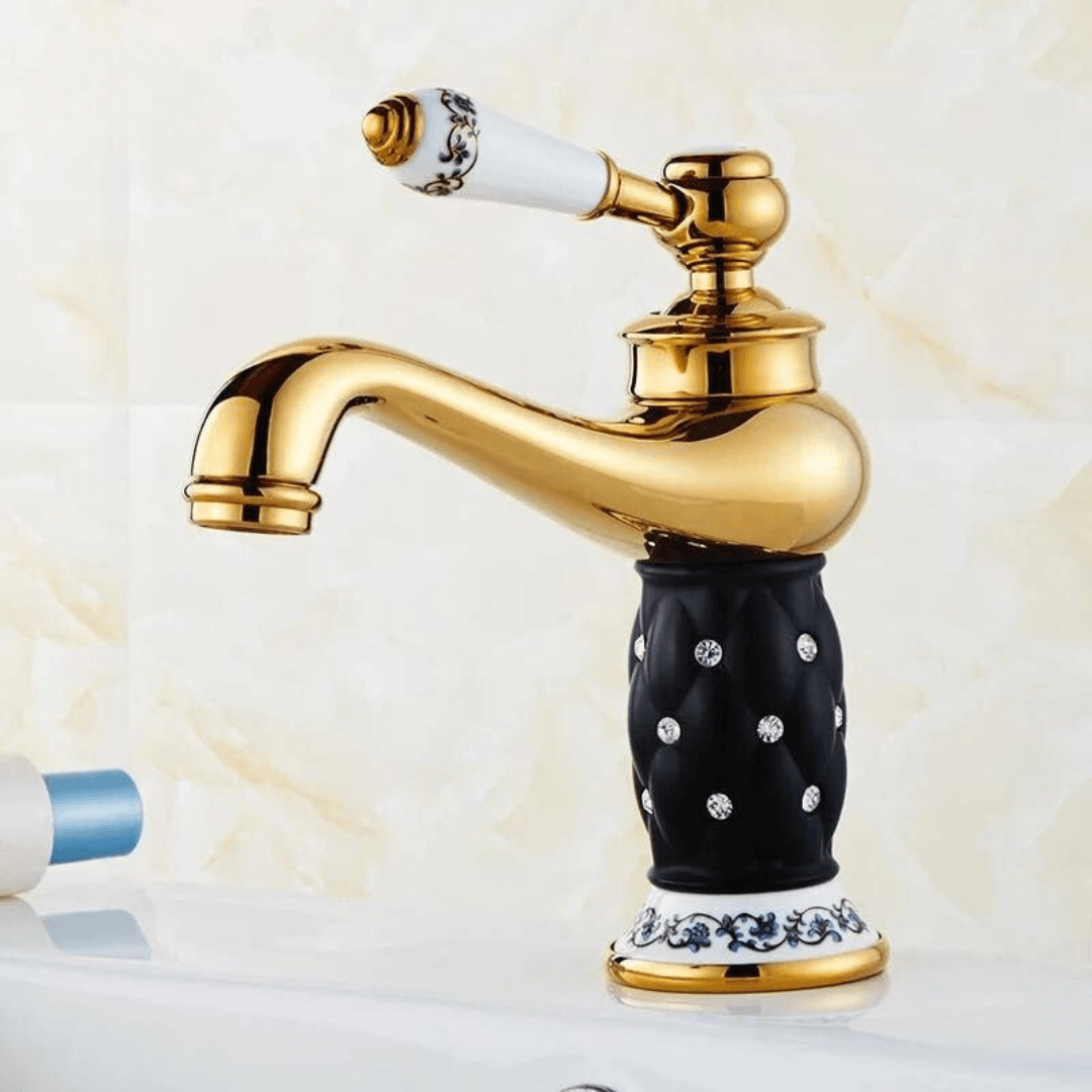 Torneira para Banheiro Elegance Gold Classic - Decora Magnus