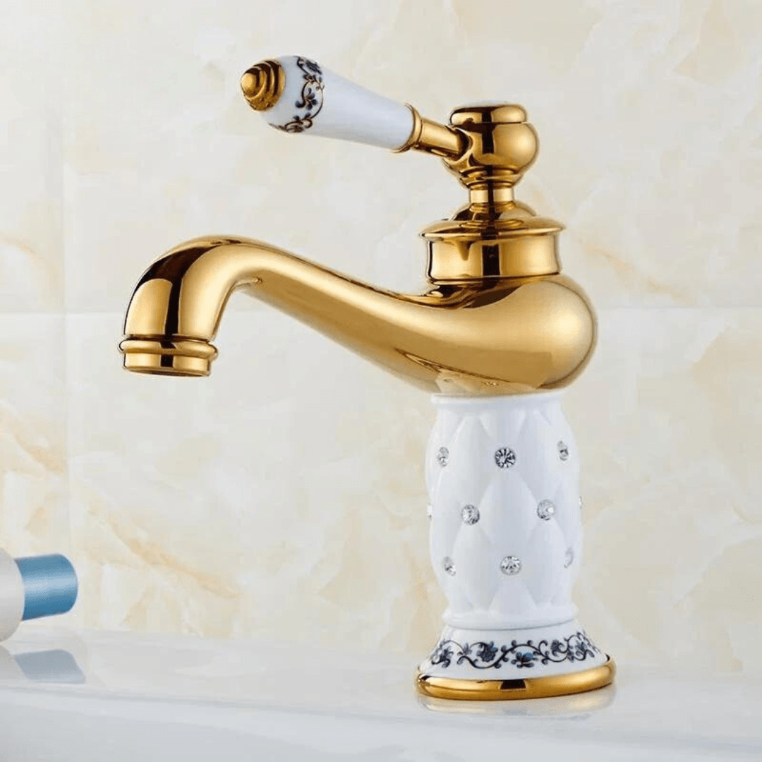 Torneira para Banheiro Elegance Gold Classic - Decora Magnus