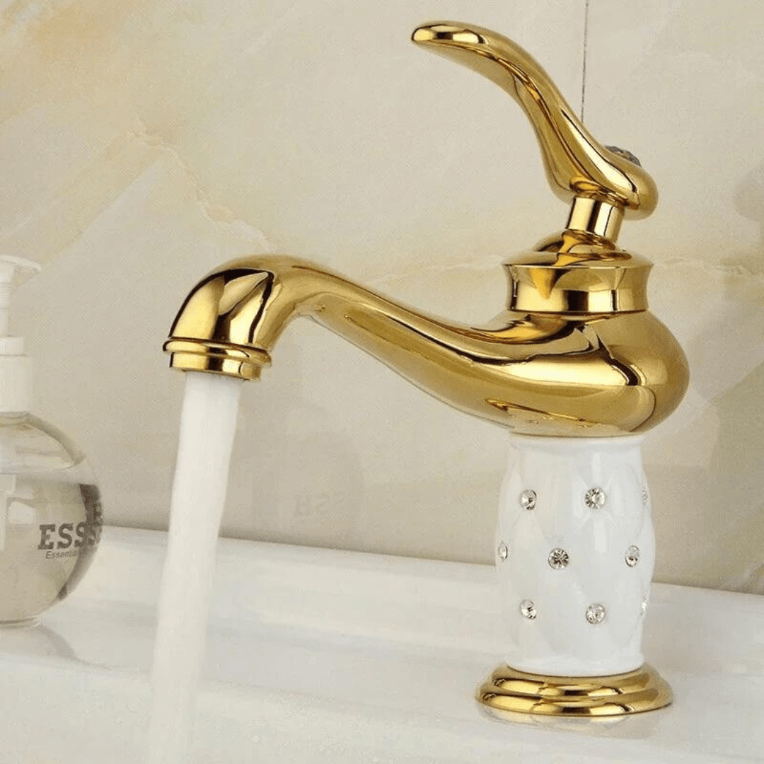 Torneira para Banheiro Elegance Gold Classic - Decora Magnus