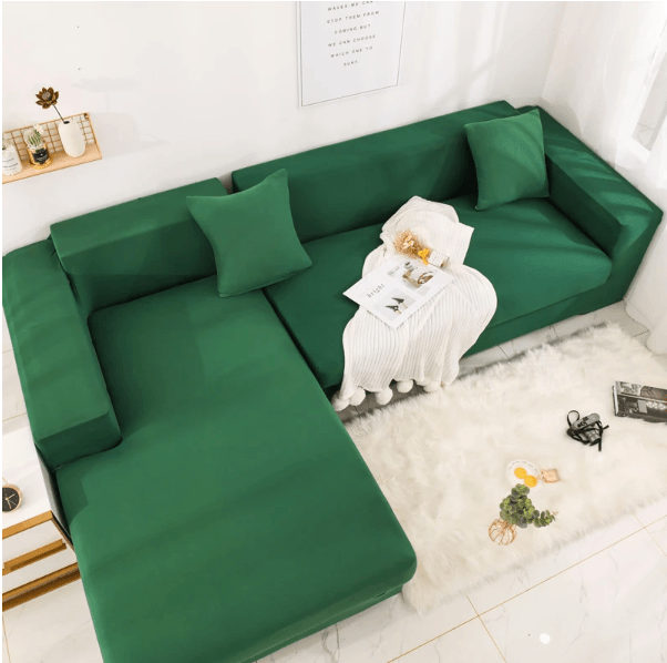 Capa de sofá de Canto - Living Verde Escuro - Decora Magnus