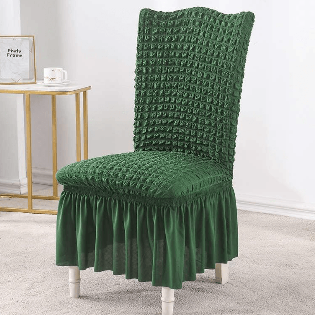 Capa para Cadeira de Sala de Jantar - Luxury Elastex - Verde - Decora Magnus