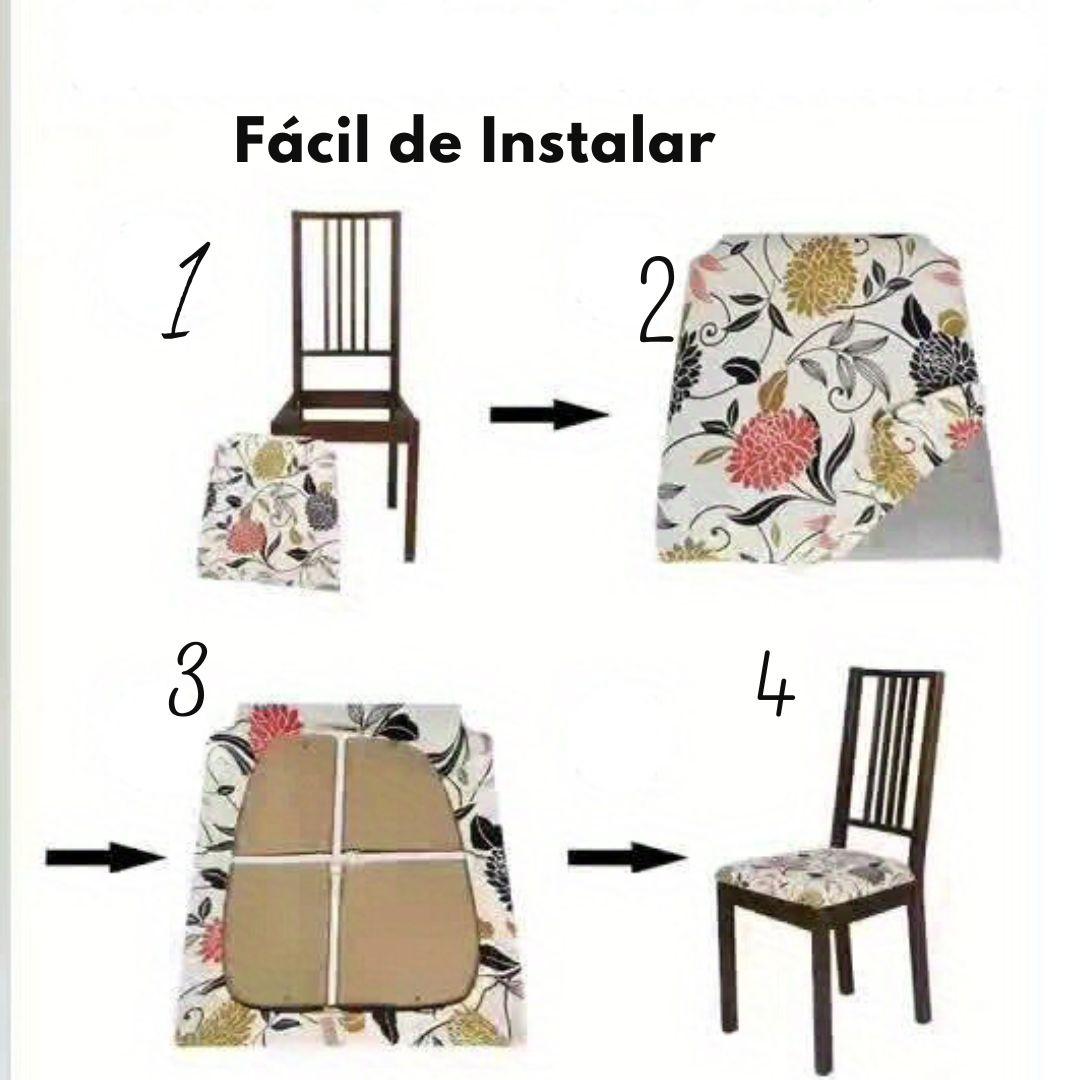 Capas Impermeáveis para Assentos de cadeira Floral - Decora Magnus