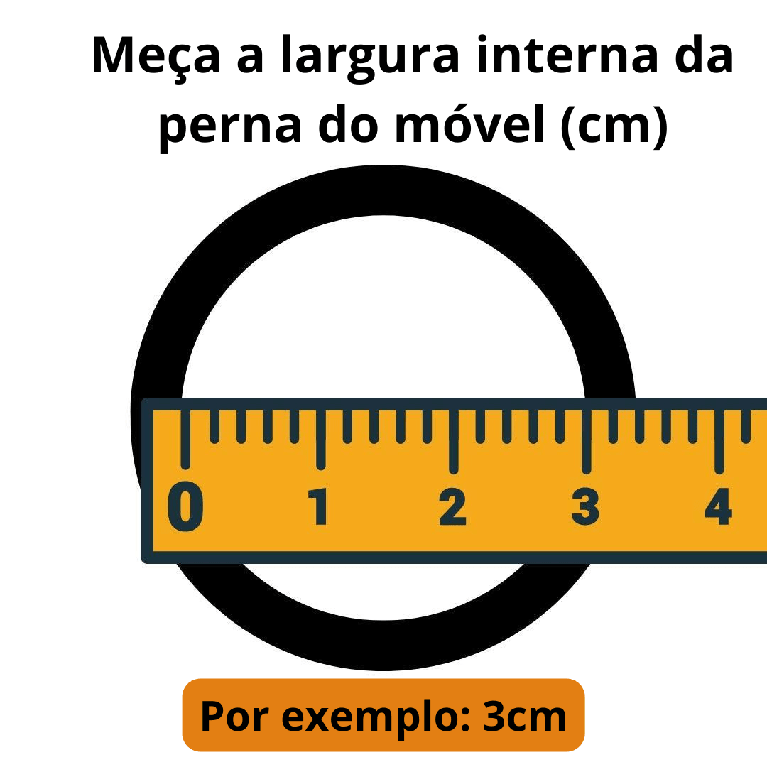 Tampas Internas de cadeira Circulares para Pernas de Cadeiras! - Decora Magnus