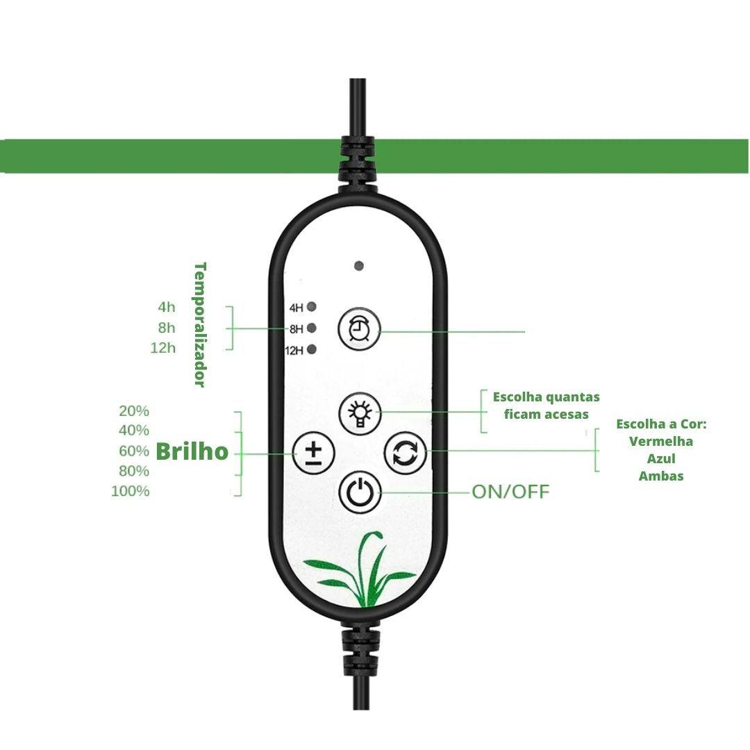 Lâmpadas Leds Full Spectrum - Phytolamps Grow Indoor - Decora Magnus