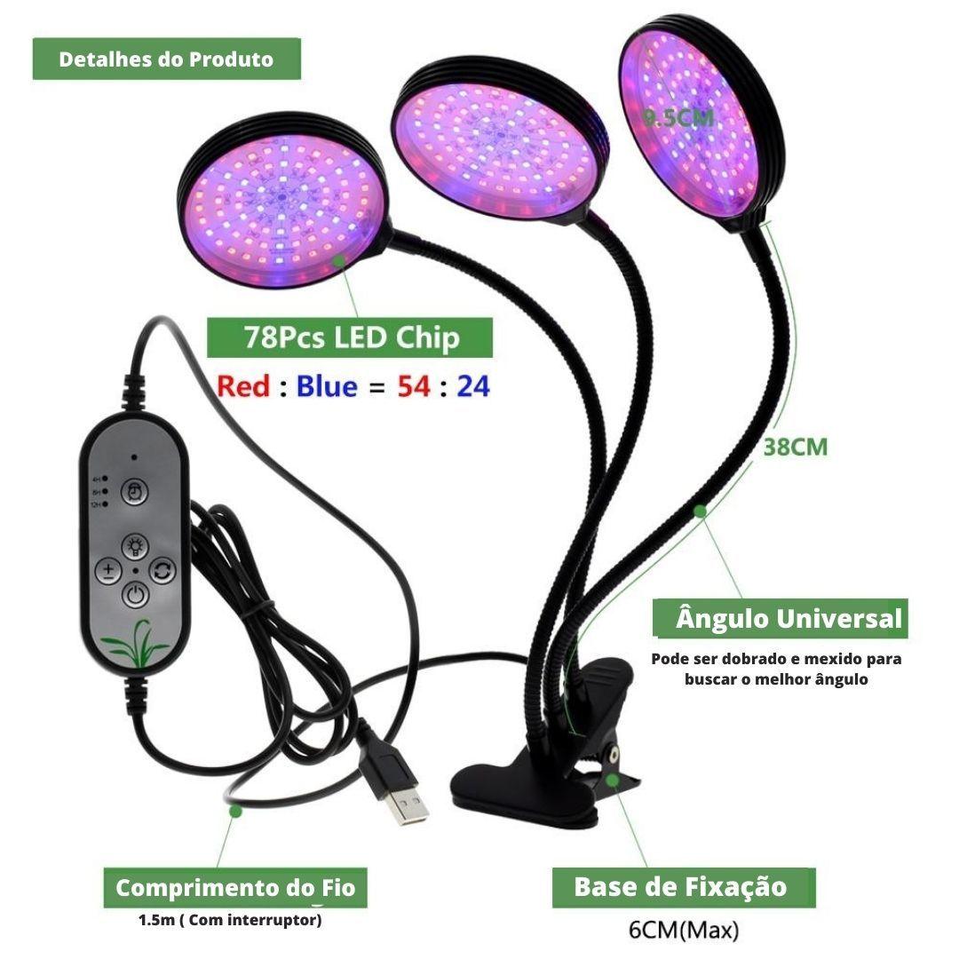 Lâmpadas Leds Full Spectrum - Phytolamps Grow Indoor - Decora Magnus