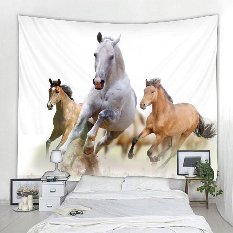 Tapeçaria Decorativa - Cavalo 150x130cm - Decora Magnus