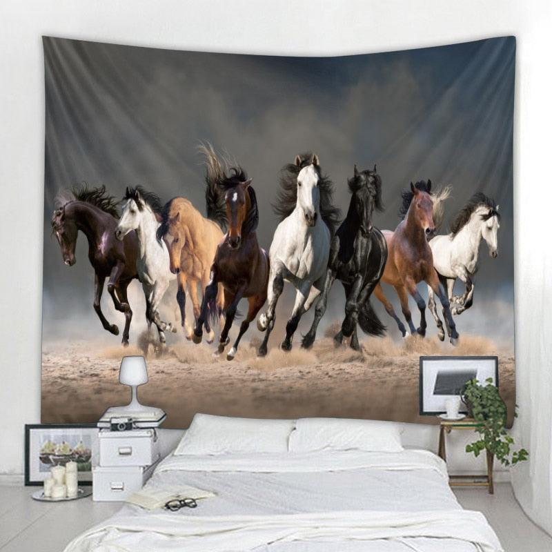 Tapeçaria Decorativa - Cavalo 90x75cm - Decora Magnus