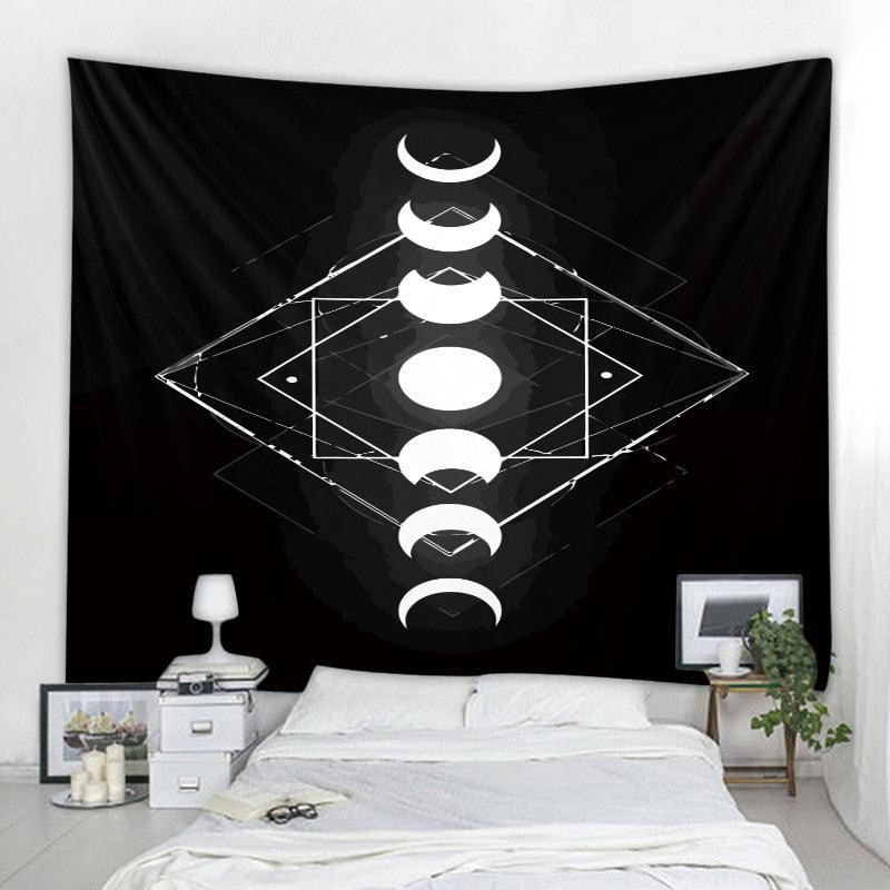 Tapeçaria Decorativa - Lua Mandala 90x75cm - Decora Magnus