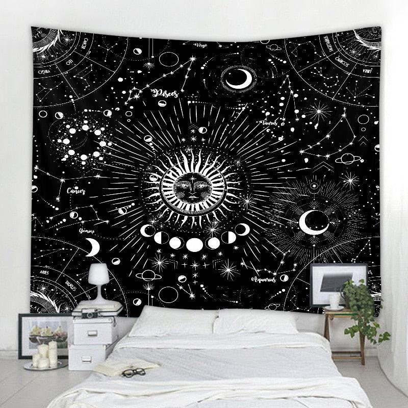 Tapeçaria Decorativa - Lua Mandala 230x150cm - Decora Magnus