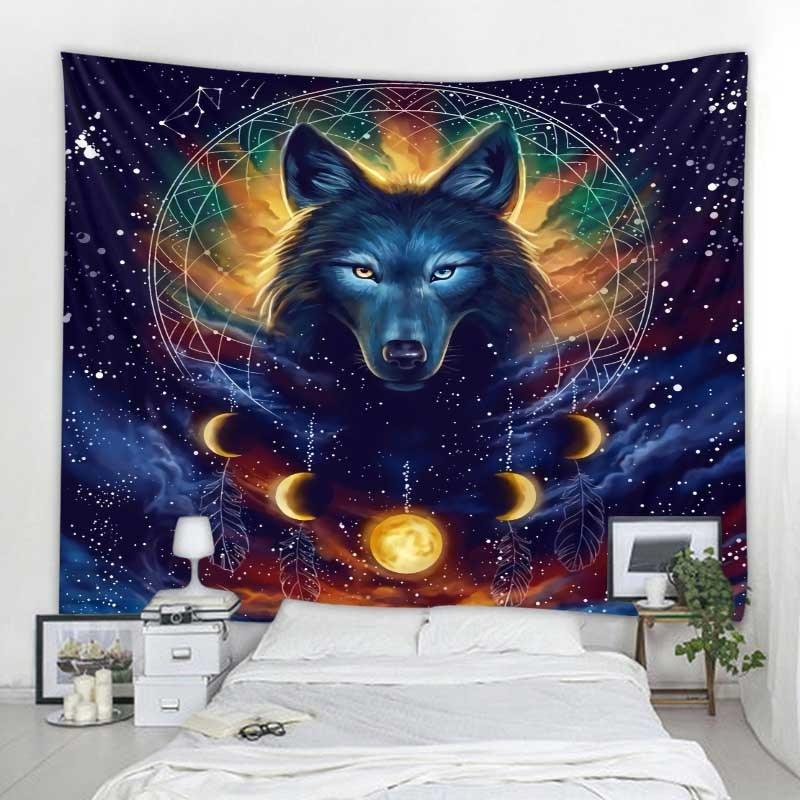 Tapeçaria Decorativa - Lobo 90x75cm - Decora Magnus