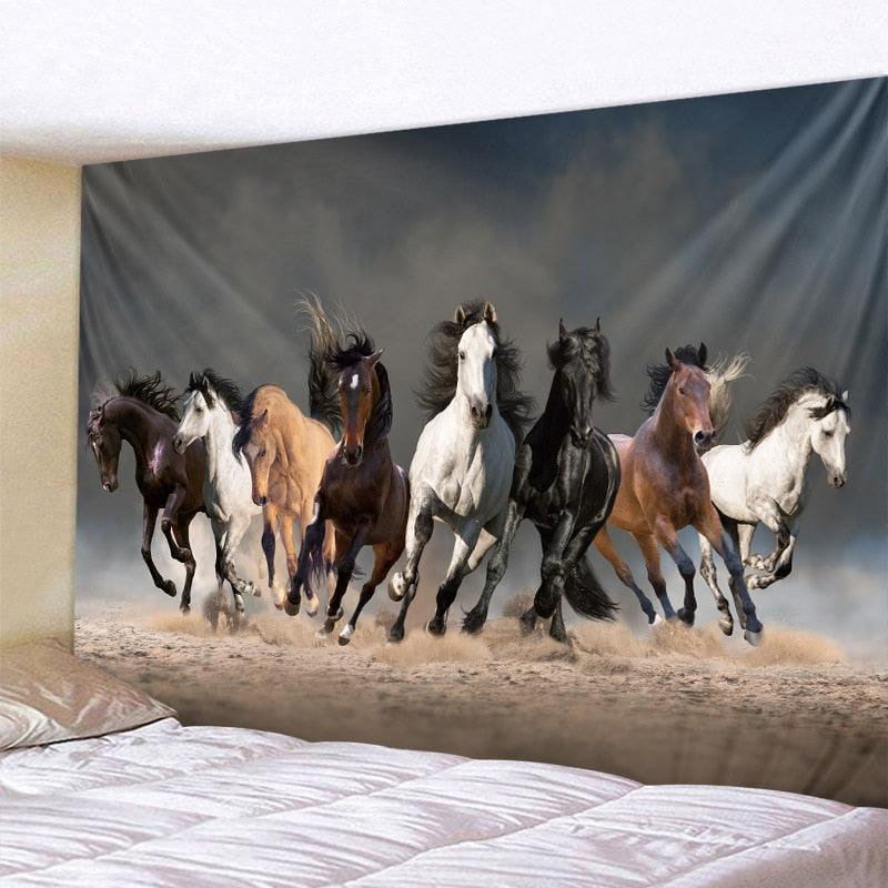 Tapeçaria Decorativa - Cavalo 200x150cm - Decora Magnus