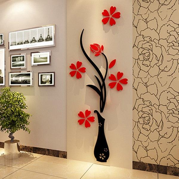 Flor Adhesive 3D - Adesivo de Parede - Decora Magnus