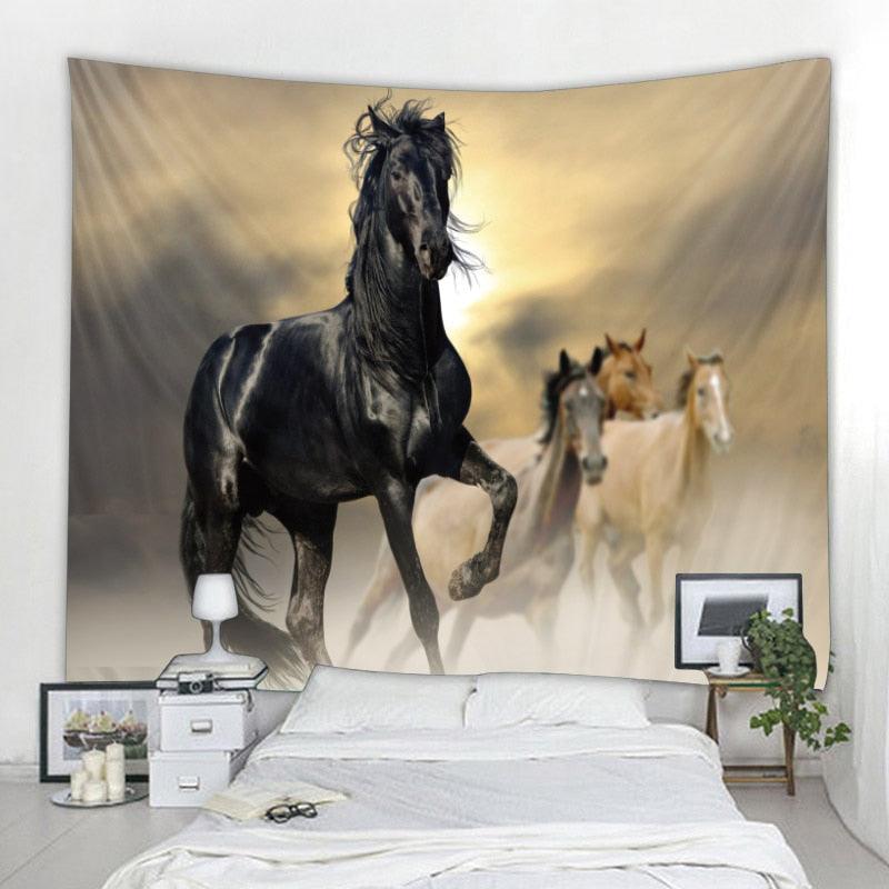 Tapeçaria Decorativa - Cavalo 150x100cm - Decora Magnus