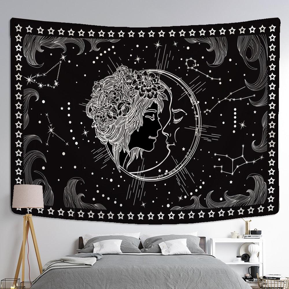 Tapeçaria Decorativa - Sol e Lua 95x70cm - Decora Magnus