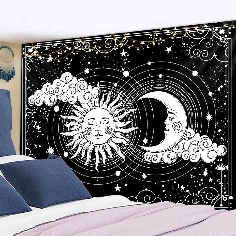 Tapeçaria Decorativa - Sol e Lua 95x70cm - Decora Magnus