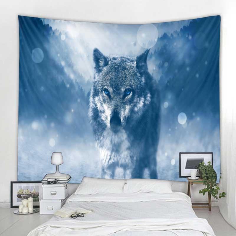 Tapeçaria Decorativa - Lobo 90x75cm - Decora Magnus